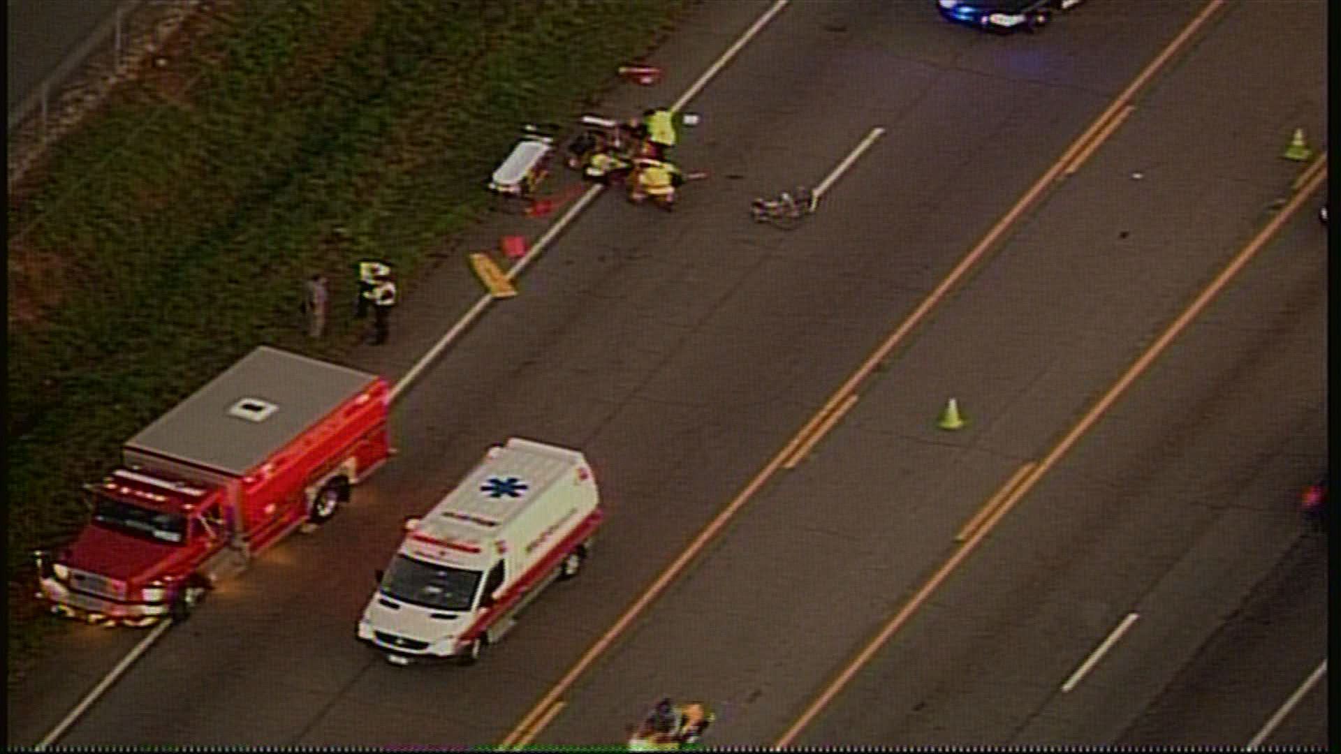 Bicyclist hit by car on Cobb Parkway