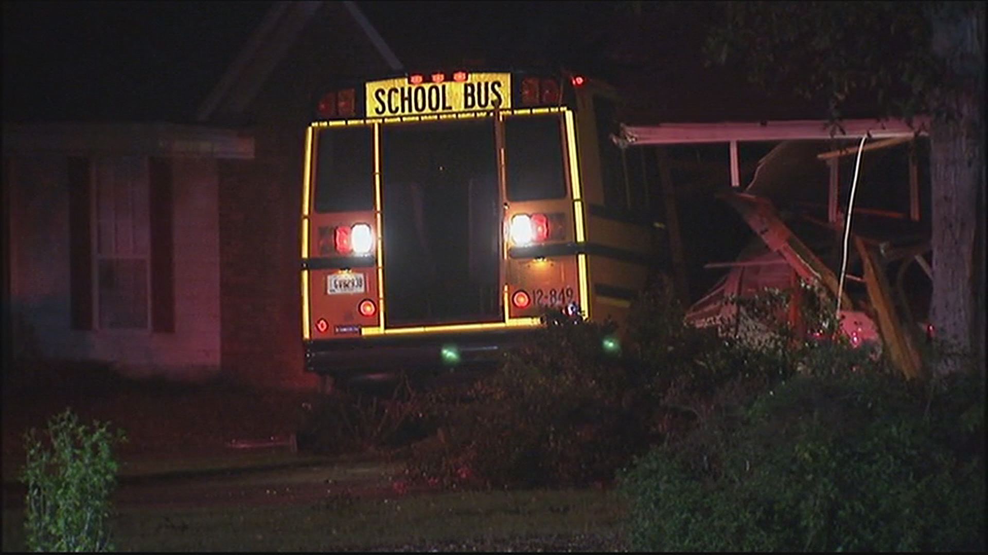 NEW VIDEO: Clayton school bus crashes into homes | 11alive.com