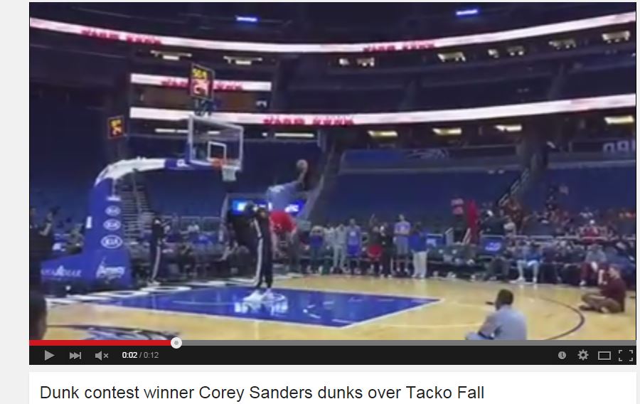 VIDEO Watch dunk contest winner elevate over 76 Tacko Fall