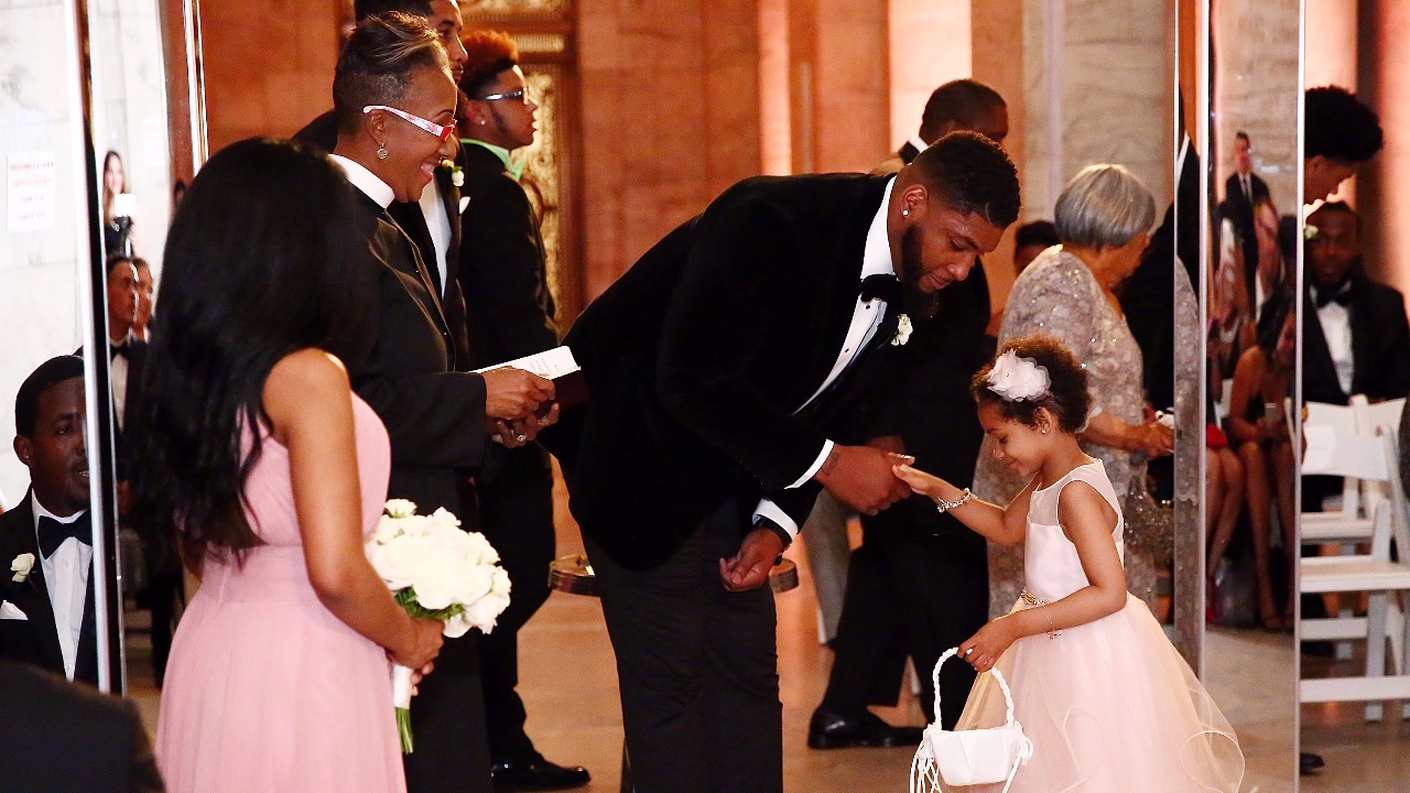 Pro-Football Player Devon Still and Fiancee Asha Joyce Named The Knot Dream  Wedding 2016 Couple