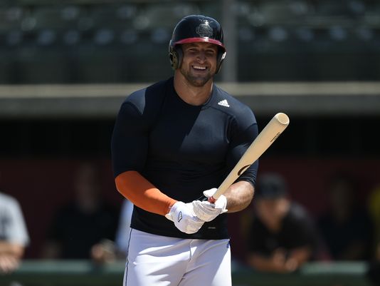 Same number, new sport: Tim Tebow works out at Mets camp