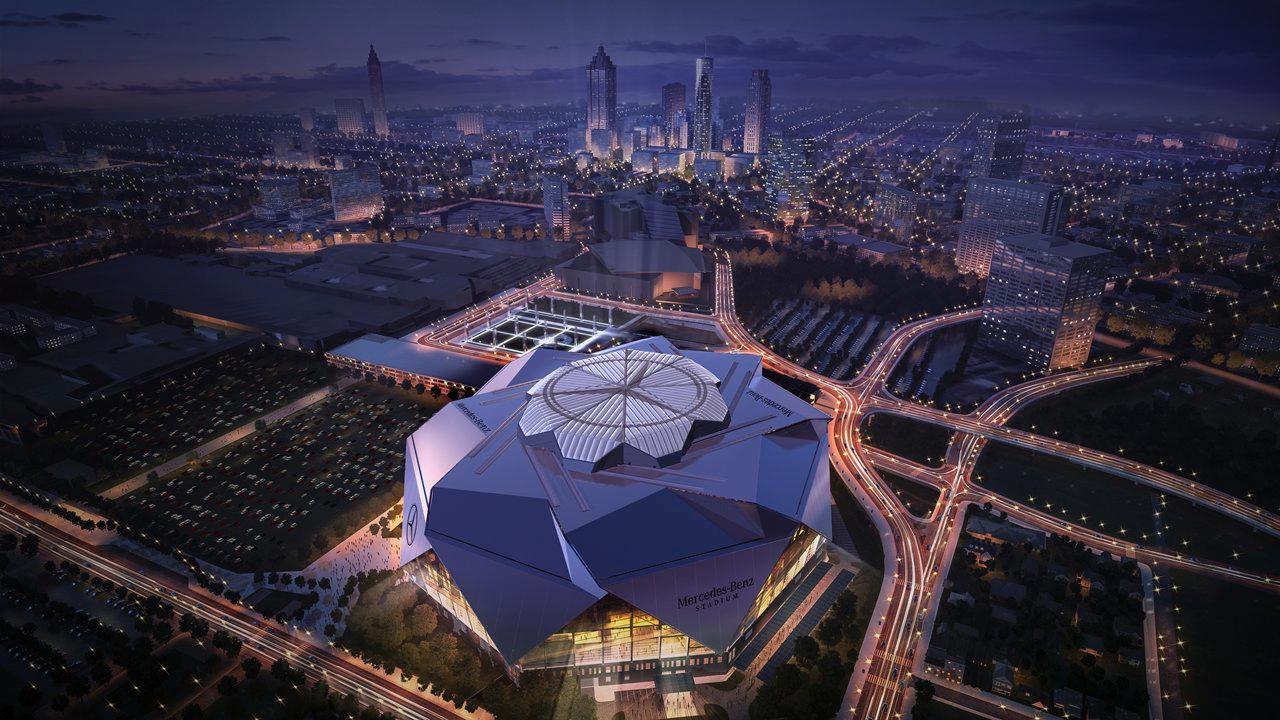 The new Mercedes-Benz Stadium in Atlanta - Mercedes-Benz original 