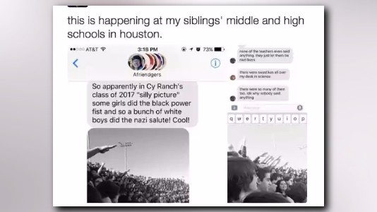 Texas high school students hold up Nazi salute in class photo | 11alive.com