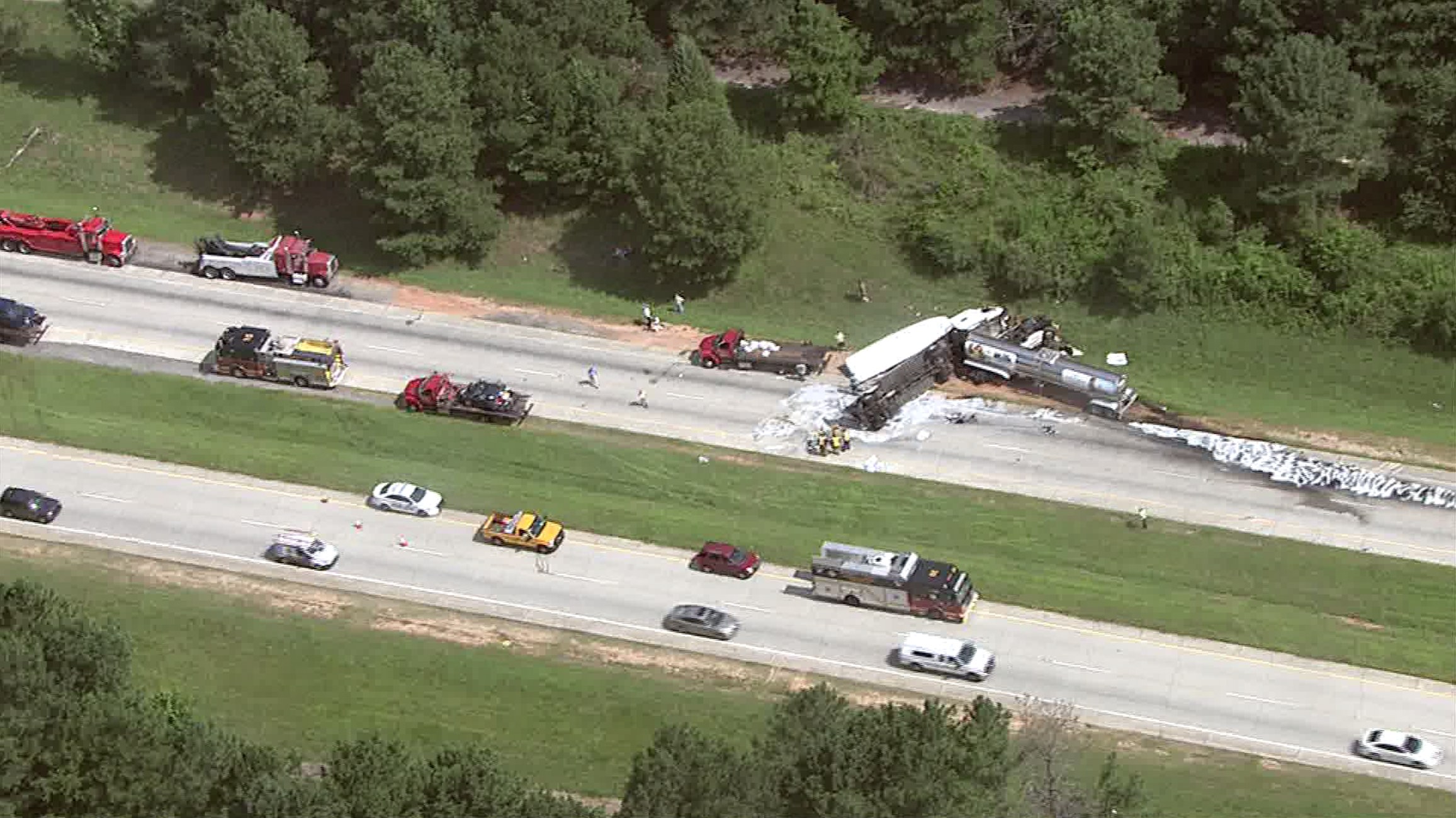 11alive.com | Crash Involving Milk Truck Shuts Down Hwy 316