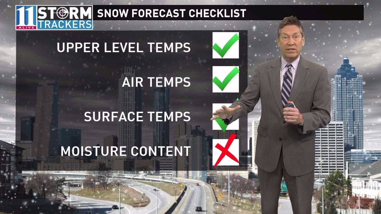 What happened with the snow forecast 11Alive's Chris
