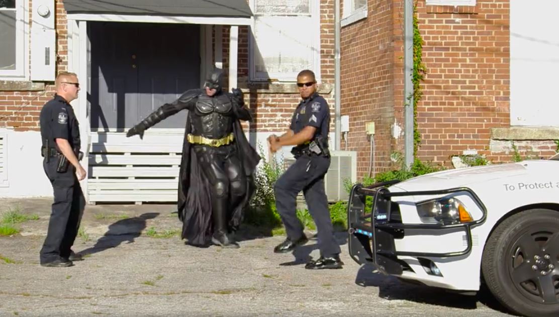 Batman arrested after local dance battle with police, escapes | 12news.com