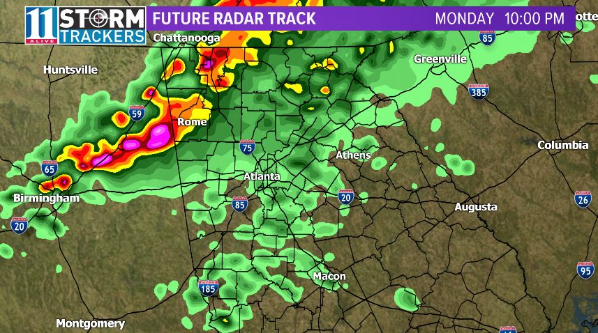 TIMELINE | Monday and Tuesday's severe weather in metro Atlanta ...